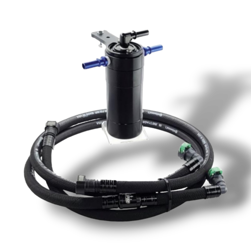 UPR 2021-23 F150 Ecoboost 2.7L , 3.5L Raptor Plug n Play™ Dual Valve Oil Catch Can with CSCC