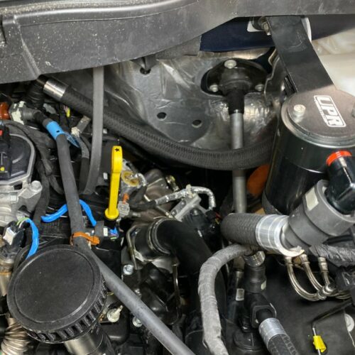Alternative view of UPR 2021-23 F150 Ecoboost 2.7L , 3.5L Raptor Plug n Play™ Dual Valve Oil Catch Can with CSCC