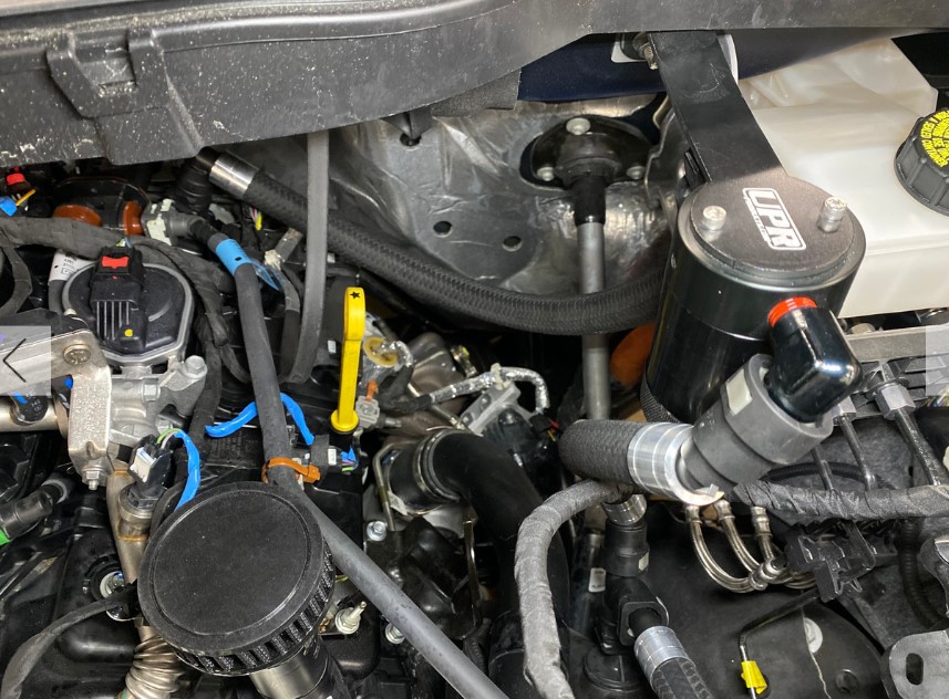 UPR 2021-23 F150 Ecoboost 2.7L , 3.5L Raptor Plug n Play™ Dual Valve Oil Catch Can with CSCC - Image 2