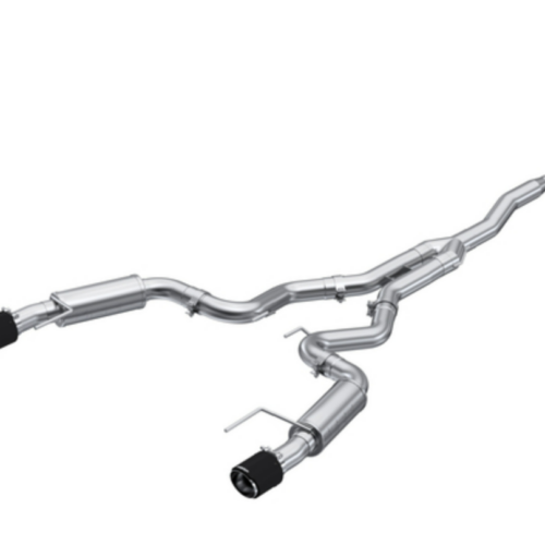 Alternative view of MBRP  2015-2024 Ford Mustang 2.3L EcoBoost / 3" Cat Back Exhaust / Dual Rear Exit / Tips Included / Race Profile / T304 Stainless Steel
