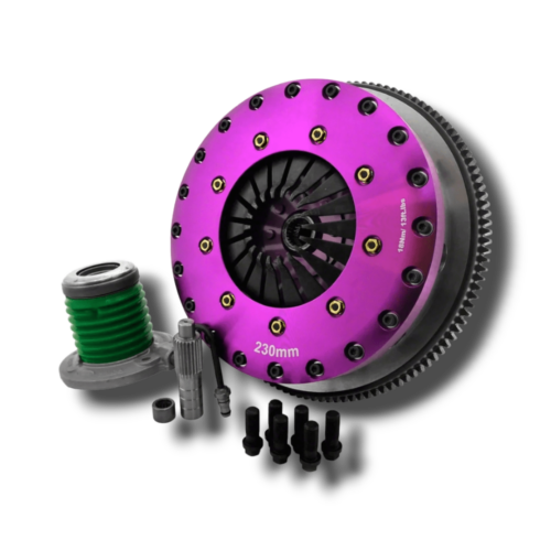 X-Clutch - Race Twin Disk Solid Ceramic Clutch Kit - 2015-2023 Mustang EcoBoost 2.3L (Flywheel Included)