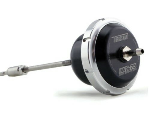 Alternative view of Turbosmart - IWG75 2015-2023 Mustang EcoBoost 2.3L 19PSI Black Internal Wastegate Actuator with 8.2mm Internal Wastegate Clevis for BNR 525/600