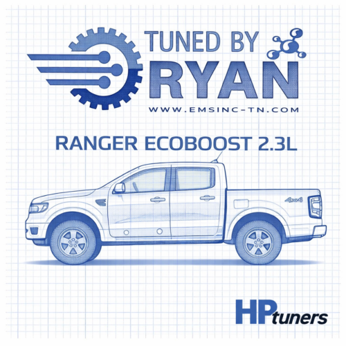 Tuned by Ryan - EMS Custom Tune  | 2019-2022 Ford Ranger 2.3L (HP Tuners RTD4 Required)