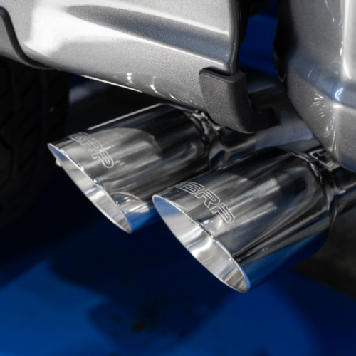 Alternative view of MBRP ARMOR PLUS 2015-2020 F-150 EcoBoost T409 3-INCH CAT-BACK EXHAUST, DUAL PRE-AXLE EXIT | RACE PROFILE