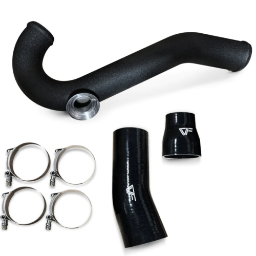 Alternative view of CVF 2015-2023 Mustang 2.3L EcoBoost Aluminum Intercooler Charge Pipe Kit with HKS Flange