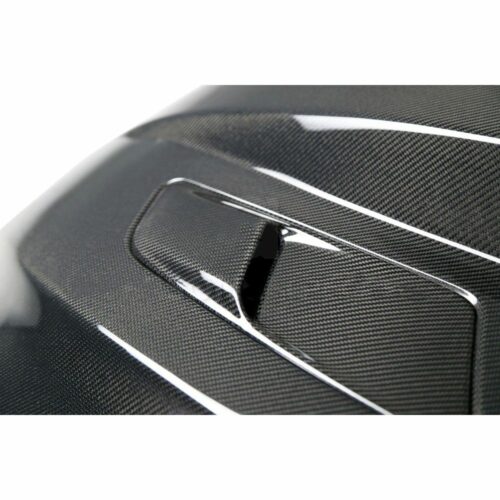 Alternative view of Anderson Composites - 2015 - 2017 MUSTANG DOUBLE SIDED CARBON FIBER COWL HOOD