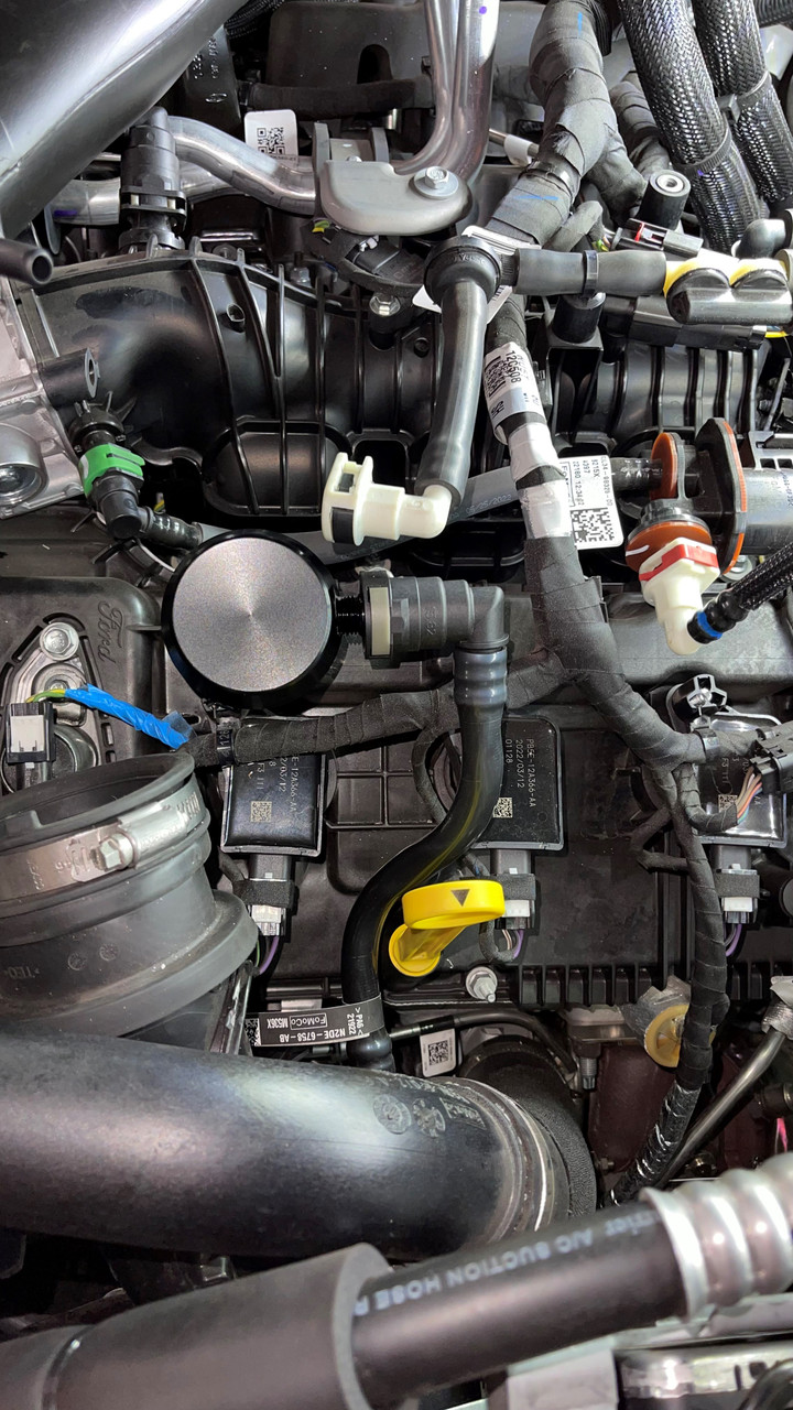 UPR 2022 Bronco Raptor 3.0L Plug N Play ™ Dual Valve Oil Catch Can w/Clean Side Separator - Image 4