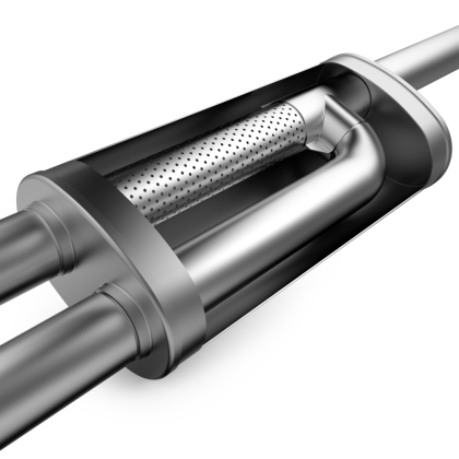 Alternative view of Magnaflow - 2021-2022 Ford Bronco 2.3L Overland Series Cat-Back Exhaust