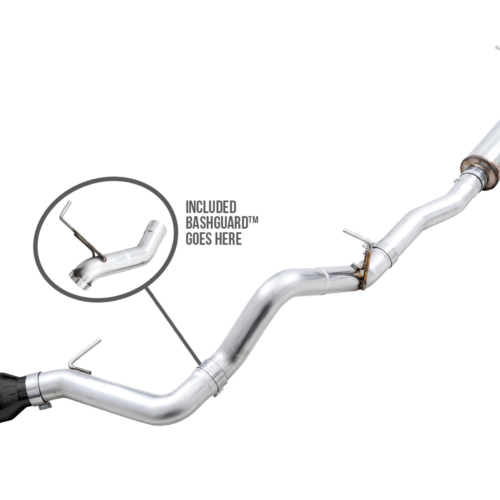 AWE Tuning - AWE 0FG Catback Exhaust for Ford Bronco with BashGuard™ - Single 5"