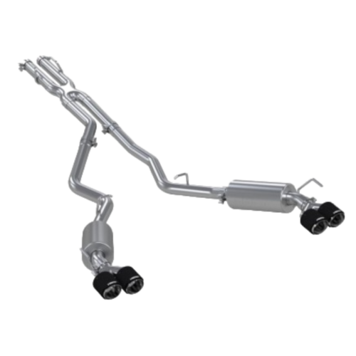 MBRP - 2020-2021 Ford Explorer ST 3.0L EcoBoost SS 2.5in Dual Rear Exit w/ Carbon Fiber Quad Tips - T304