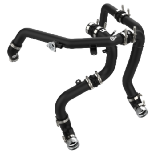 aFe Power - 2021-2023 Ford Bronco 2.7L EcoBoost BladeRunner Alum Hot & Cold Charge Pipe Kit - Black