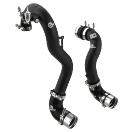 aFe Power - 2021-2022 Ford Bronco 2.3L BladeRunner Alum Hot/Cold Charge Pipe Kit - Black