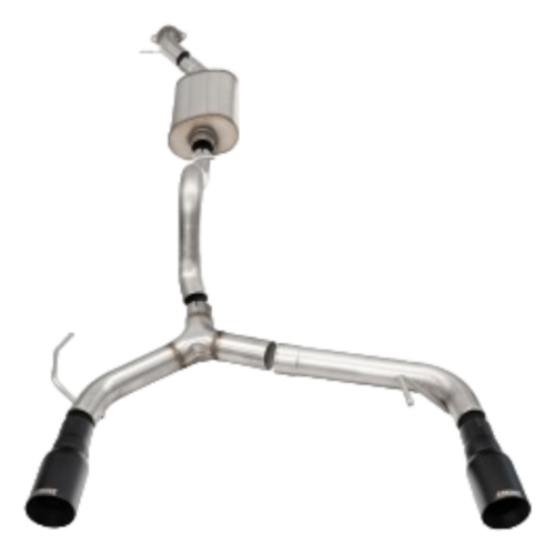 Corsa - 2021-2025 Ford Bronco 2.3L 2-Door 2.75in Cat-Back Dual Rear Exhaust w/ 4in Straight-Cut Black Tips