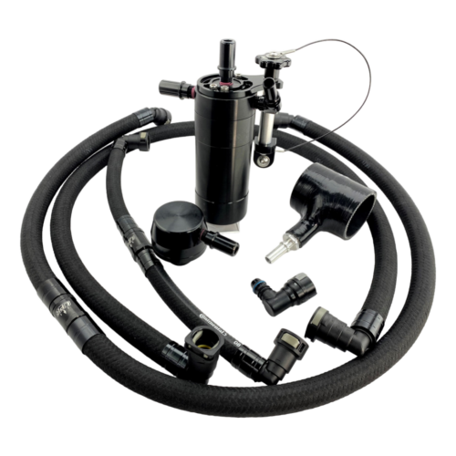 UPR 2021+ Bronco 2.7L Plug N Play ™ Dual Valve Oil Catch Can w/Clean Side Separator