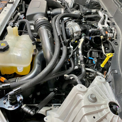 Alternative view of UPR 2020-2024 Explorer ST EcoBoost 3.0 Dual Valve Oil Catch Can Plug N Play with ECSS