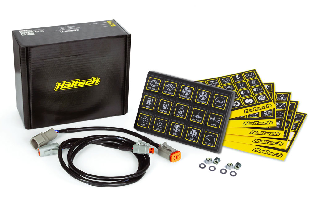 Haltech – CAN Keypad 15 button (3×5) Thread: M6 – Engineered