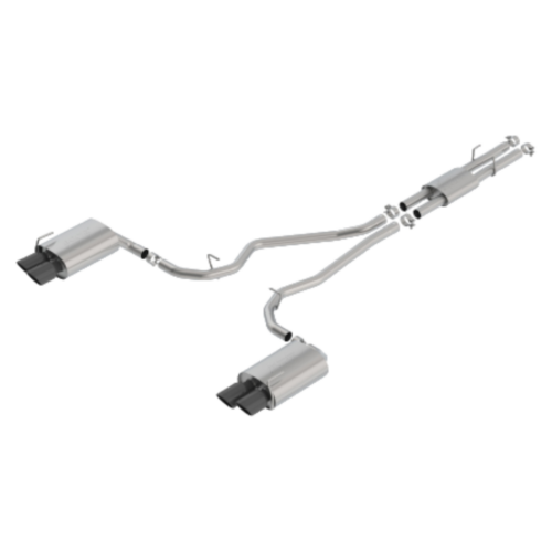 Borla - 2020 Ford Explorer ST 3.0L EcoBoost 2.25in ATAK Exhaust - Black Chrome Tips