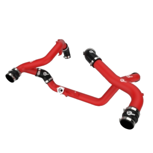 aFe Power - 2020-2023 Ford Explorer ST 3.0L EcoBoost BladeRunner Aluminum Hot and Cold Charge Pipe Kit - Red
