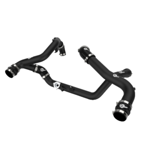 aFe Power - 2020-2023 Ford Explorer ST 3.0L EcoBoost BladeRunner Aluminum Hot and Cold Charge Pipe Kit - BLACK