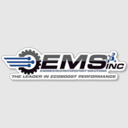 8" PRINTED VINYL EMS LOGO STICKERS - 1 PAIR