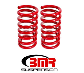 BMR 15-17 S550 Mustang Rear Drag Version Lowering Springs - Red