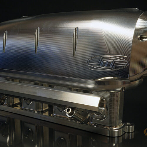 Alternative view of JMF - 2015-2023 Mustang EcoBoost Billet Intake Manifold w/ optional EMS Port Injection