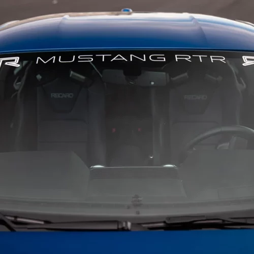 Alternative view of RTR - 2005-2023 Mustang Windshield Banner (All Models)