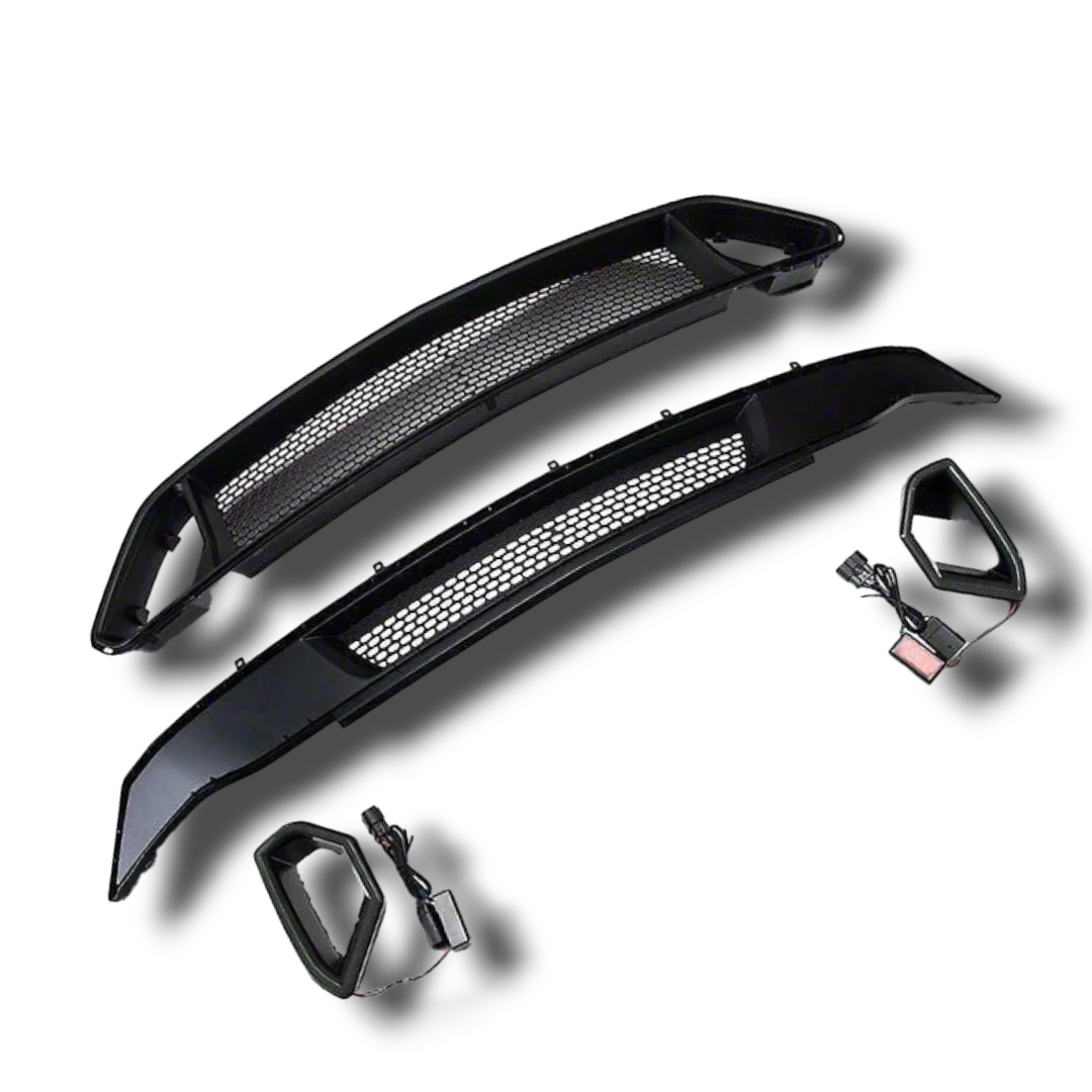 RTR – 2018-2023 MUSTANG Upper and Lower Grille w/ LED Accent Vent Lights (GT & EcoBoost)