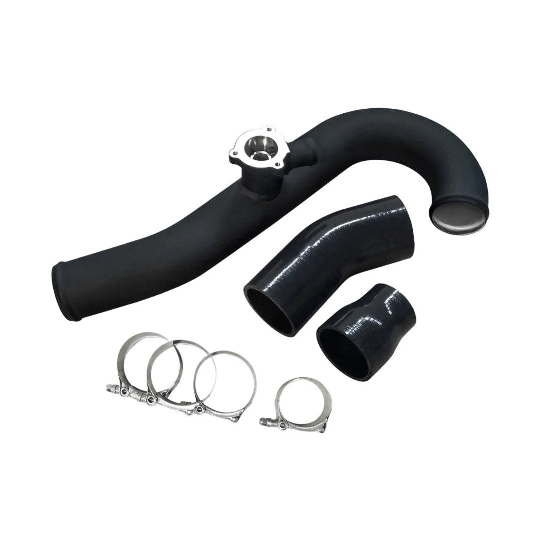 CVF 2015-2023 Mustang 2.3L EcoBoost Hot-side Aluminum Intercooler Pipe | OEM DV Flange