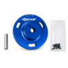 EMS CNC machined blue anodized EcoBoost VCT lockout gear with steel locating pin and hardware for Ford 2.0L and 2.3L EcoBoost high horsepower builds — Mustang EcoBoost, Focus ST, Focus RS — Engineered Motorsport Solutions EMS Inc performance parts.