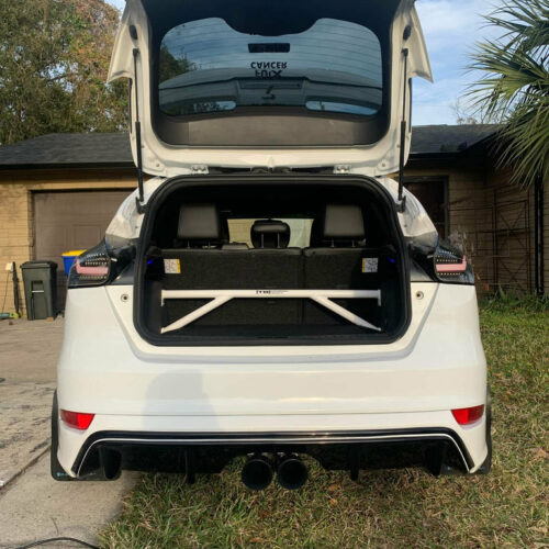 Alternative view of TB Performance - Focus ST (2013-2018) Rear Strut Bar (Booty Boot Camp)