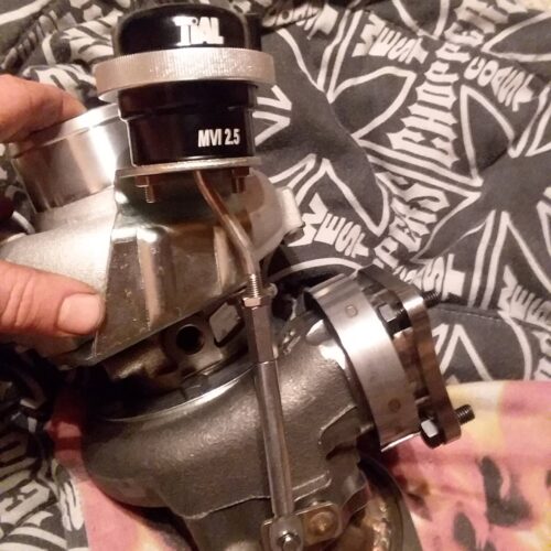 Alternative view of TiAL - Wastegate Actuator MVI-2.5, BLACK, 16 PSI, Bent Rod, PLUS BONUS Rod End Kit