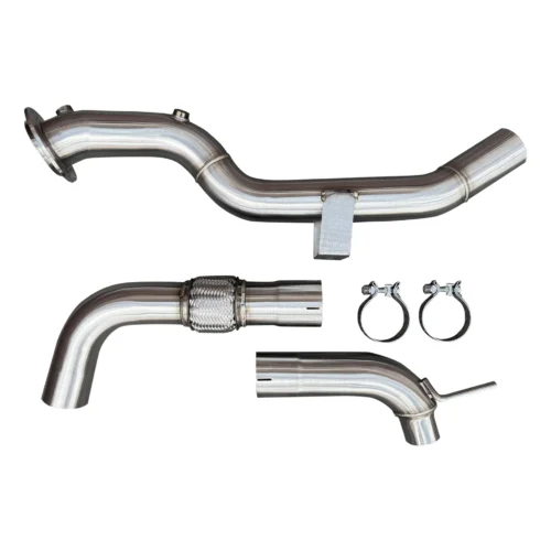 Alternative view of CVF - 2024-2025 Ford Mustang EcoBoost S650 3" Stainless Steel Race Downpipe