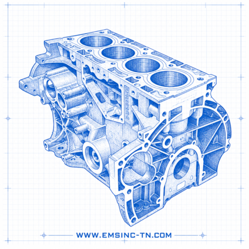 EMS - BadAss Build Short Block Engine for 2014-2019 Fiesta ST 1.6L