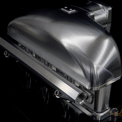 Alternative view of JMF - Focus ST/RS EcoBoost Billet Intake Manifold w/ optional EMS Port Injection