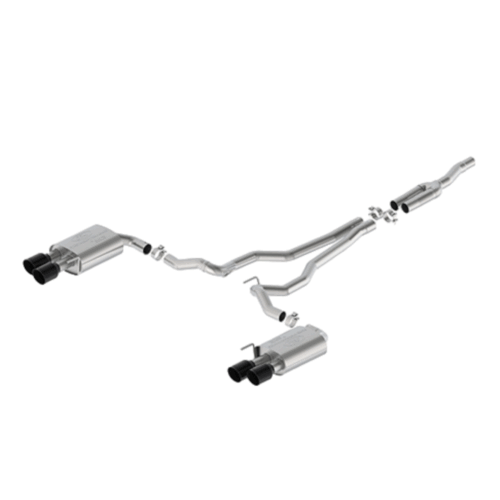 Ford Racing - 2024 Mustang 2.3L EcoBoost Extreme Active Cat-Back Exhaust System Black Tips