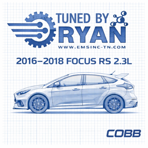 Tuned by Ryan - EMS Custom Tune for 2016-2018 Ford Focus RS EcoBoost 2.3L (Cobb Accessport Required)