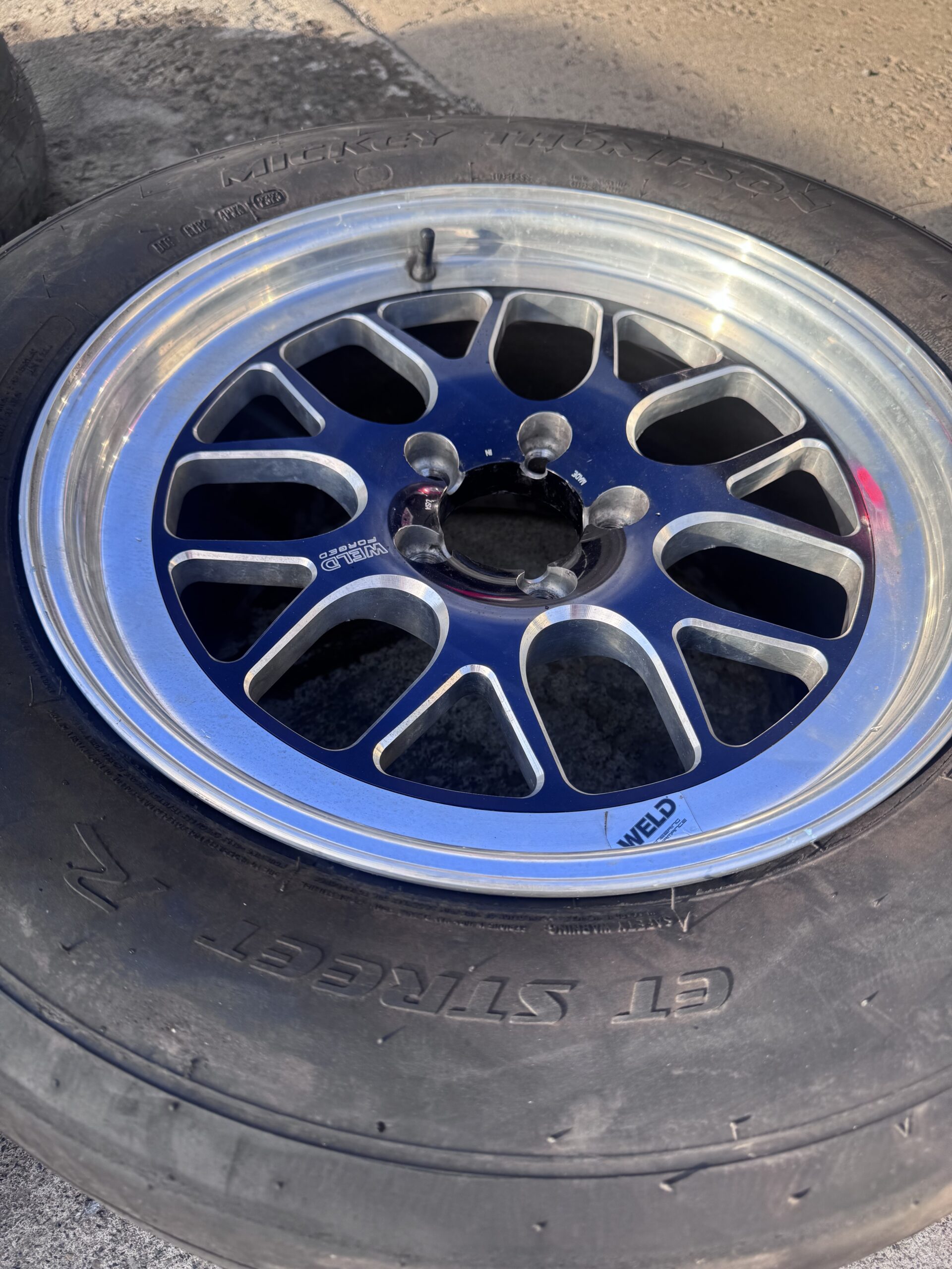Welding Drag Racing Rims Weld Forged Drag Wheel & Tire Setup – From Race Car – Engineered ...
