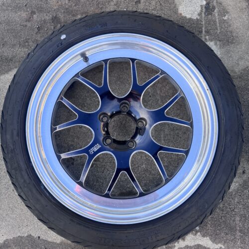 Alternative view of Weld Forged Drag Wheel & Tire Setup – From Race Car