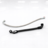 EMS turbo kit components for 2015-2023 Ford Mustang EcoBoost S550 including T3 manifold, street/race downpipe, dump tube, Precision Turbo turbocharger, blow-off valve, wastegate, custom turbo lines, and charge pipe