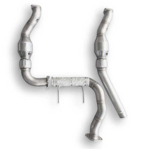 CVF - Stainless Steel Downpipes with Built-In Turbo Adapters for 2017-2020 Ford F-150 RAPTOR 3.5L EcoBoost