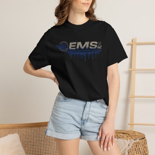 Alternative view of EMS - Racecar & Drip — Automotive T-Shirt