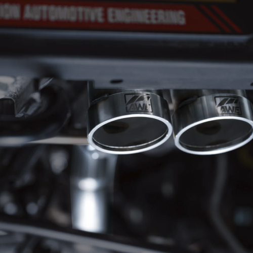 Alternative view of AWE Tuning - AWE SwitchPath™ Exhaust for the Ford Bronco Raptor - Turndown Tips