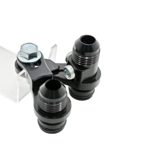Alternative view of UPR Products - 6R80 10R80 Transmission Cooler Port Adapter 2pc 8AN 1/8in NPT Port